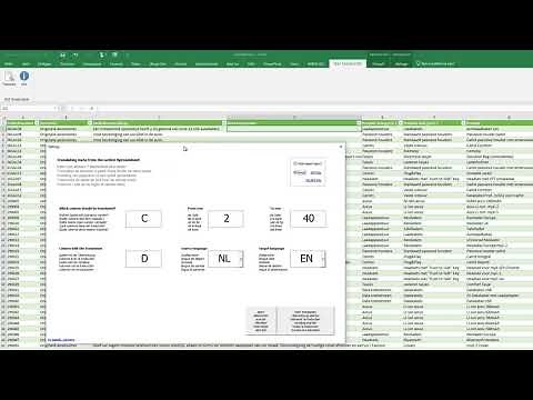 Excel text translation tool with DeepL