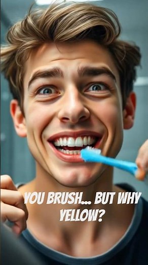Why Your Teeth Are Yellow Even If You Brush Every Day! 🦷 The Truth Dentists Know #dentalhealth