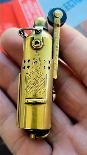 Antique Brass Lighter from the 19th Century.