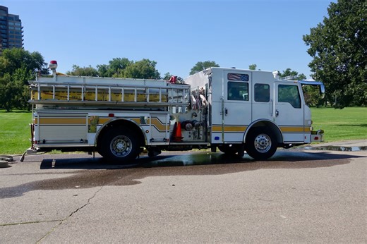 Why are firetrucks in Denver white, not red?
