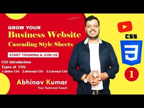 Introduction to Cascading Style Sheets (CSS) | Stylesheet Types | CSS in Hindi