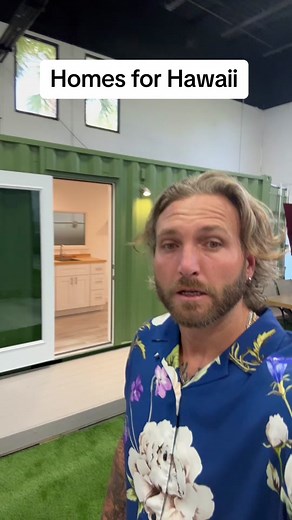 Homes for Hawaii. We manufacture containers into homes. Our houses are safe and durable. We can load them up and put them on ships or planes today. #fyp #homes #hawaii