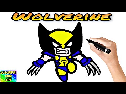 How to Draw Wolverine Step by Step Easy | X-Men