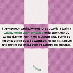 Sustainable Tourism Product Development ️A key component of...