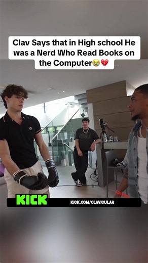 Clav Says that in High school He was a Nerd Who Read Books on the Computer😭💔#fyp #clavicular #deen