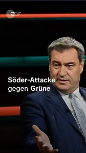 Markus Söder greift bei Markus Lanz die Grünen frontal an: Sie seien in der Ampel eine "große Enttäuschung". | ZDF heute