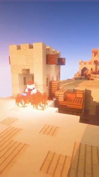 Check out this Mini SkyWars Scorched Build timelapse! 🔥 #minecraft #hypixel #skywars #buildtimelapse
