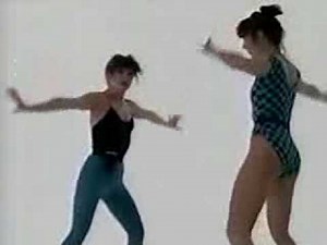 20 Minute Workout - Bess, Holly & Arlaine in Blue/Black outfits. 2 of 2