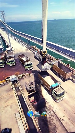 Loading gypsum ke truck #shorts #excavator #automobile