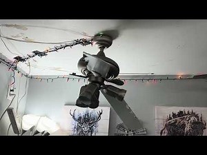 Smashing a ceiling fan ￼