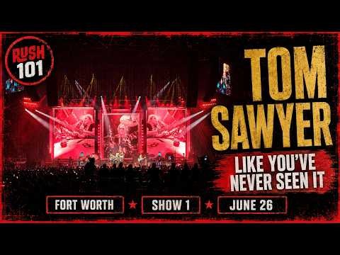 Rush Tom Sawyer like you've never seen it unzoomed the light show takes over Fort Worth June 26