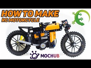How To Make Fast Lego Technic RC Motorcycle - Fully Working and Stands Up! - 30kmh with BuWizz 2.0