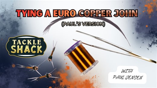 The Copper John nymph has been around for decades and continues to be a highly effective pattern. In this week's Fly Tying Tutorial, Paul shows you his take on the pattern, tied on a jig hook. Fly tying is a creative adventure. Experiment with new colors and materials to make patterns your own. Try this pattern in straight black for an excellent stonefly imitation, or even mix it up and use brighter colors for a solid attractor nymph for trout, panfish, and steelhead. Make it fun and enjoy the j