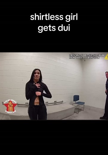Shirtless Girl Gets Arrested for DUI