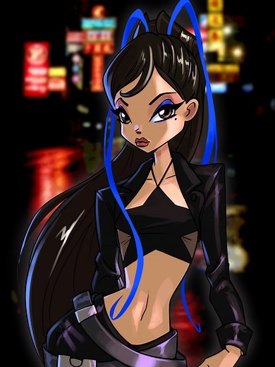 @lalalalisa_m: Rockstar Lisa at Alfea! #WinxClub #Lisa #Rockstar