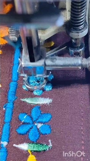 bernina Deco #mini flower🌼🌼 design#embrodering #ytshorts