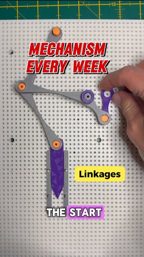 Ivan Novikov on Instagram: "Linkages are much easier to design and a bit more intuitive too! This is a simple example of a useful application but it can get quite complex and do some quite unique things #mechanism #stem #engineering #3dprinting #diy #mechanismeveryweek"