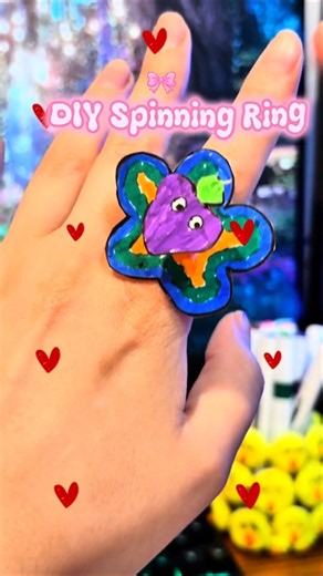 Magic Wind-Powered Paper Ring! 💨💍 | Kinetic Paper Toy Tutorial #craft #papercraft