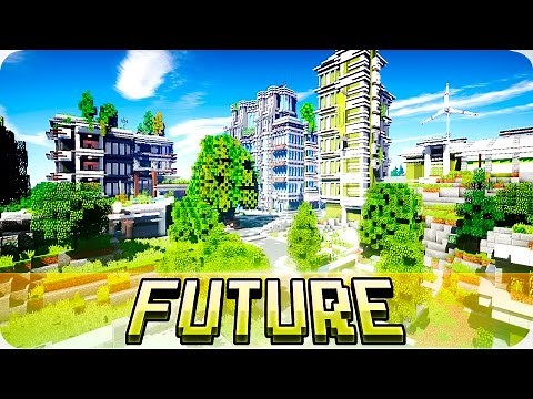 Minecraft - Futuristic GreenPeak City Map - Cinematic Tour & Download