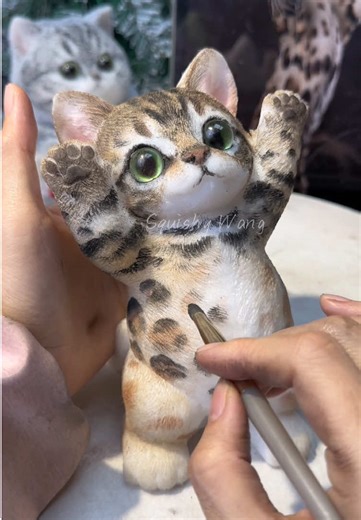 Bengal Cat Painting Process: A DIY Art Tutorial