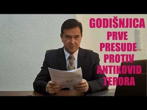 Dr. sc. MIRNES AJANOVIĆ - GODIŠNJICA PRVE PRESUDE U SVIJETU PROTIV ANTIKOVID MJERA / TERORA