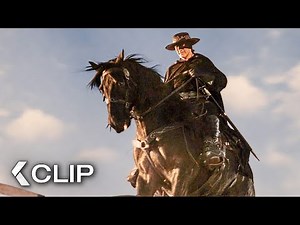 Paseo a Caballo lleno de Acción Persiguiendo un Tren - LA LEYENDA DEL ZORRO Clip | Antonio Banderas