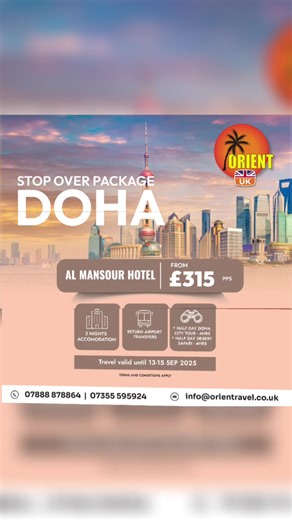 🌍✈️ Ready to explore the world with Orient Travel? Discover unbeatable travel packages to your dream destinations — stress-free, affordable, unforgettable! 💼✨ 📍Limited-time offers → Book now & travel later! #orienttravel #TravelDeals #vacationgoal #Wanderlust #travelpackages #exploremore #travelwithus #bucketlisttrips #traveltok #adventureawaits