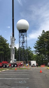 20K views · 119 reactions | Work continues on our radar. Today the radome was removed to allow the old pedestal to be replaced with a new refurbished one. The radar will remain out of service as additional maintenance continues over the coming days. For additional details on the scope of the maintenance project, see: https://go.usa.gov/xwbD5 | US National Weather Service New York NY | Facebook