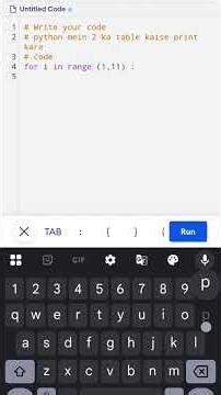 python mein 2 ka table kaise print kare ?
