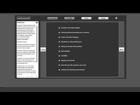 Software Lab Simulation 11-1: Customer Service