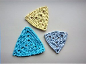 How To Crochet A Triangle Motif - Easy For Beginners
