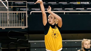 We are happy she picked the Maize and Blue...freshman Whitney Sollom comes from a family divided after her mom played basketball at Michigan State, her dad played football at Michigan and her two aunts played basketball at Michigan. Get to know more about this Michigan legacy! | Michigan Women's Basketball