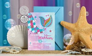 Edit Yourself Mermaid Party Invitation - Mermaid Party Invitations - Mermaid Themed Birthday Invitations - INSTANT DOWNLOAD