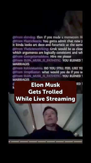 2.3K views · 52 reactions | Elon Musk Brutally Trolled while Streaming Video Game from his Private Jet. He got mad, quit and blamed it on his starlink internet connection  | Independents of America | Facebook