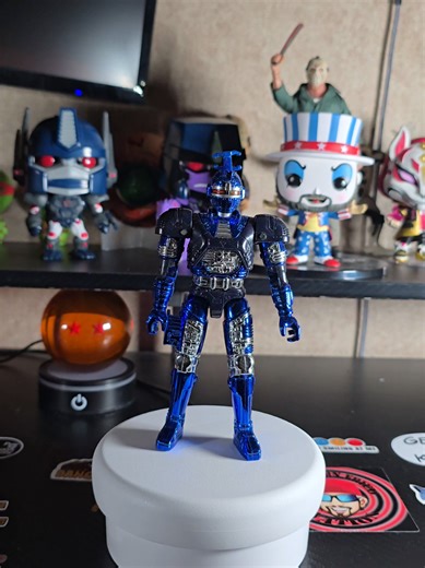 Blue Stinger Beetleborg Beetleborg by Bandai #bandai #bigbadbeetleborgs #bluestingerbeetleborg #actionfigures