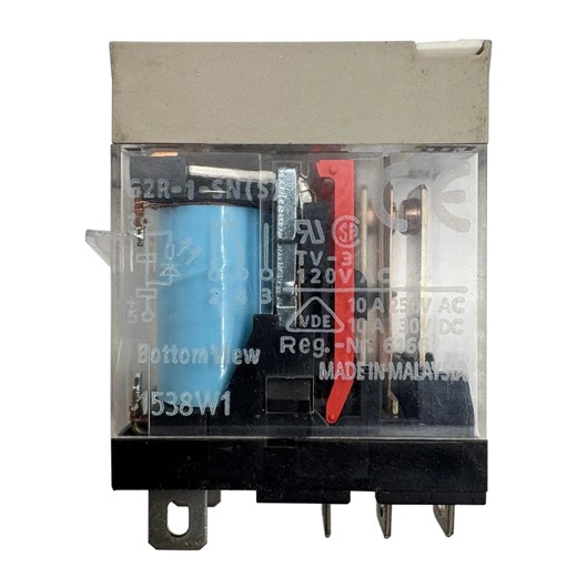 Omron Power Relay Socket Non Latching Blue SPDT 24VDC 10A G2R-1-SN (S)