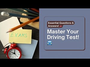 🚦 Master Your Driving Test! 🚘 Essential Questions & Answers! 🚗 #driving #drivingtest 🚧 #roadsigns