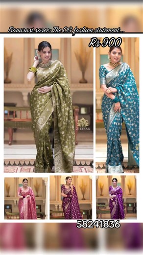 Banarasi Saree: The OG fashion statement… timeless, elegant, unforgettable. ✨ Price Rs 900 📲 WhatsApp 230 58241836 for query & order 📍 Pick Up: Quatre Bornes 📦 Postage Rs 100 | 🚚 Delivery Rs 200 #fyp #banarasi #saree #kammycollection #foryou