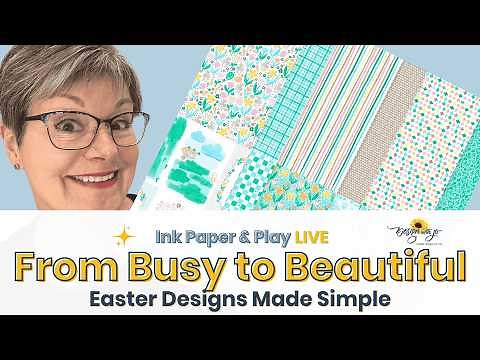 Easter Card Ideas Using Patterned Paper (Busy, Bold & Subtle Designs)