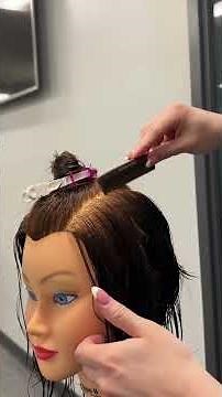 How to section for a 9-block perm #beautyschool #cosmetologystudent #hairtutorial