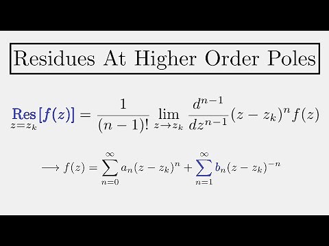 Complex Analysis: Residues at Higher Order Poles