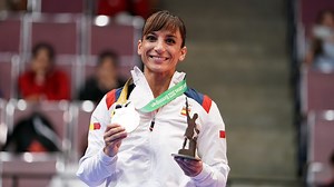 239K views · 10K reactions | Sandra Sanchez  made history for Karate with her gold-winning performance in The World Games Watch her in action  Read more about her memorable performance in Birmingham  https://bit.ly/TheWorldGames_Sandra-Sanchez | World Karate Federation | Facebook