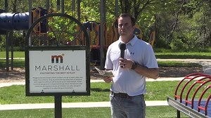 A Grand Opening ceremony was held at Legion Field Park this afternoon for the first inclusive playground in the Marshall parks system. An inclusive playground breaks down barriers and creates an atmosphere where all children can play and grow together in a welcoming environment. Plans are in place to continue adding inclusive playground elements in other parks in the future as well. Thank you to the following for their support of this playground: United Way of Southwest Minnesota Marshall Commun