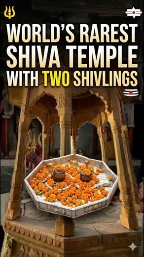 World rarest temple with two shivlings 😱 #ytshorts #bholenath #trending