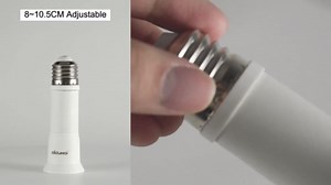 DiCUNO E26 to E26 Socket Extender, 3CM/1.18IN Socket Extension, 165℃ Heat-Resistant No Fire Hazard, Standard Light Bulb Base Extension, 6-Pack