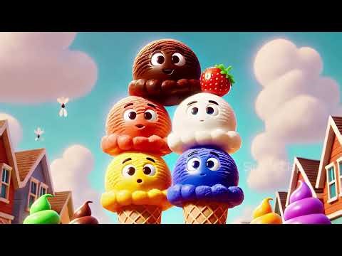 Counting Ice Cream Scoops! The Fun Ice Cream Numbers Song for Kids! |Sing N Clap Kids Song