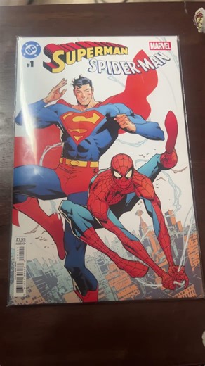 New Superman/Spider-Man Cover - 3/27/26 #tiktokshop #comicbooks #marvelvsdc #superman #spiderman