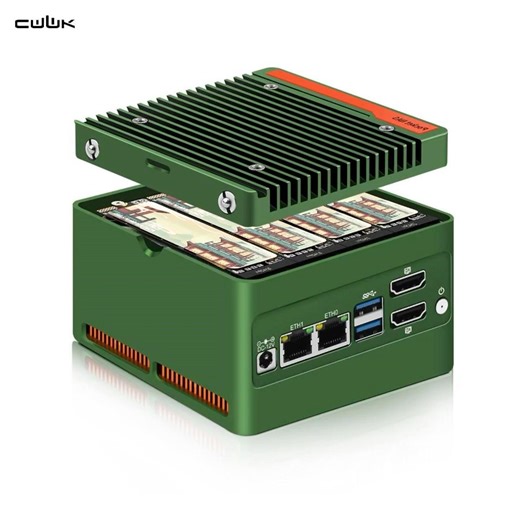 CWWK X86-P6 N150/N355 Mini PC NAS , 4 x M.2 NVMe , 2 x i226-V 2.5GbE LAN, DDR5 Micro PC , 2-Display
