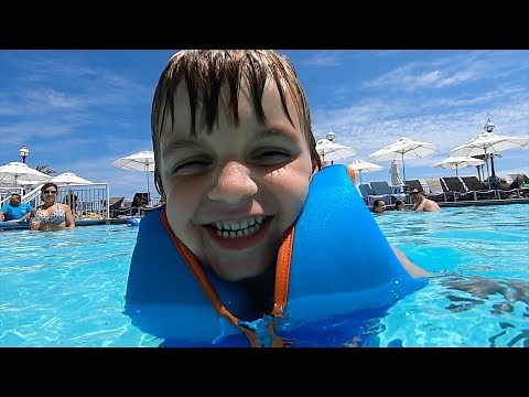 CLARK LOVES SWIMMING POOLS & SLIDES!