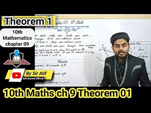 Theorem 9.1 chapter 9 class 10 | 10th class maths solutions, ch9, lec 1, exercise 9, theorem no 2